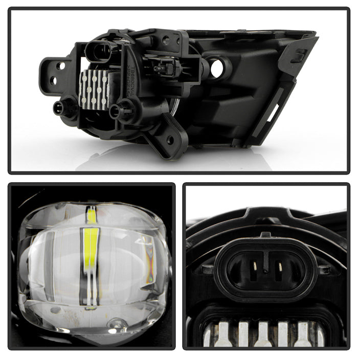 SPYDER 21-23 Chevy TrailBlazer OEM Style LED Fog Lights w/ Universal Switch - Clear (FL-CTB21-LED-C) 9054358