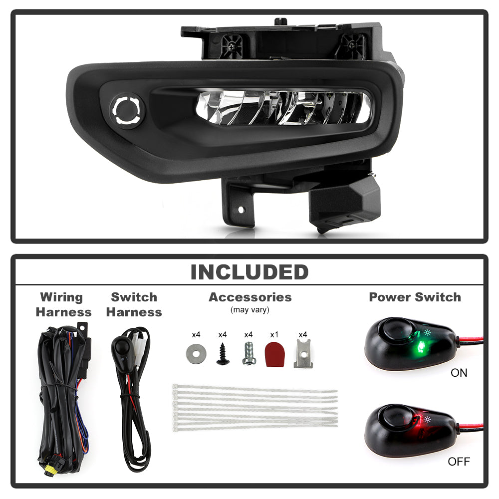 SPYDER 21-23 Dodge Ram 1500 TRX OEM Style LED Fog Lights w/ Switch (FL-DRTRX21-LED-C) 9054037