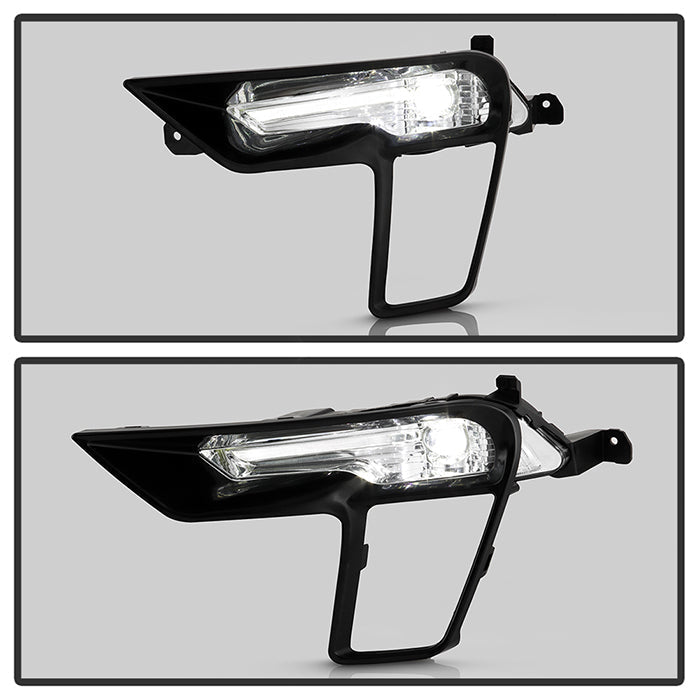 SPYDER 18-19 Ford Explorer OEM Full LED Fog Lights w/Switch - Clear (FL-FEXP18-LED-C) 9051081