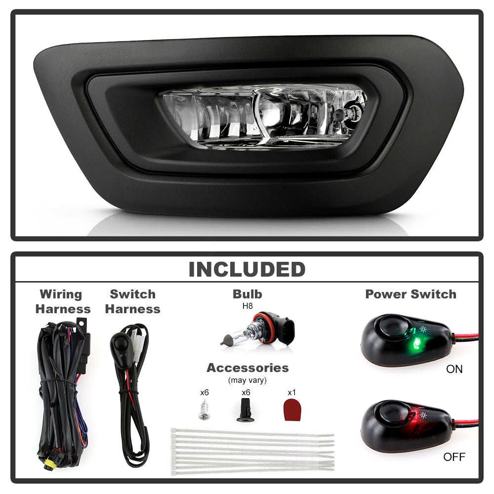 SPYDER 20-24 Ford Transit OEM Halogen Fog Lights w/Switch - Clear (FL-FTRAN20-C) 9054129