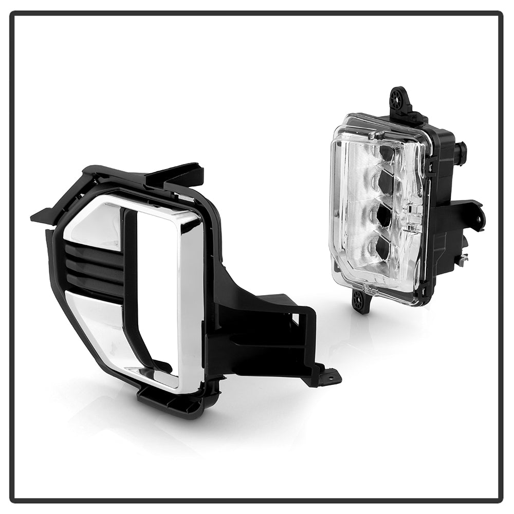 SPYDER 21-22 GMC Canyon OEM LED Fog Lights w/Switch - Clear (FL-GCAN21-LED-C) 9054143