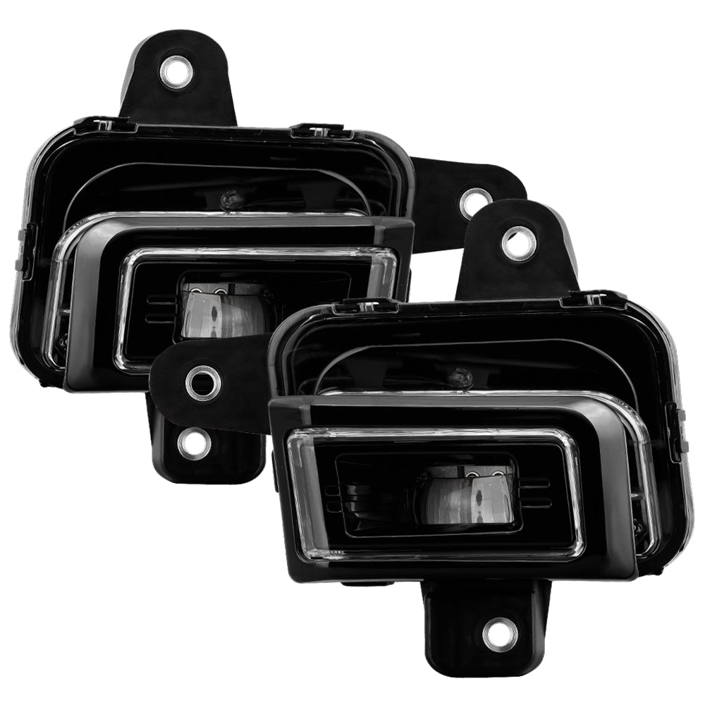SPYDER 23-25 GMC Sierra 1500 OEM Style LED Fog Light w/ Switch - Clear (FL-GS2023-LED-C) 9054167