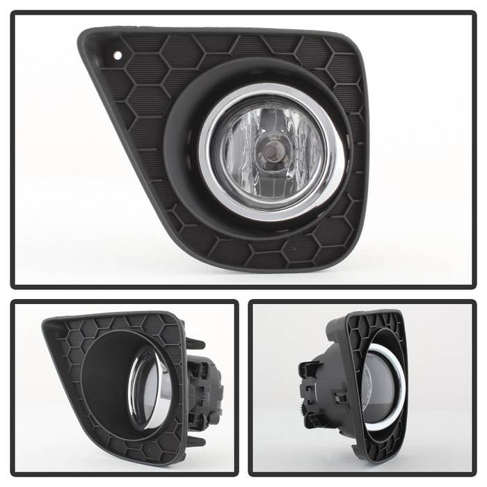 Spyder Honda Accord 2013-2015 2Dr OEM Fog Lights W/Switch- Clear FL-HA2013-2D-C 5079855