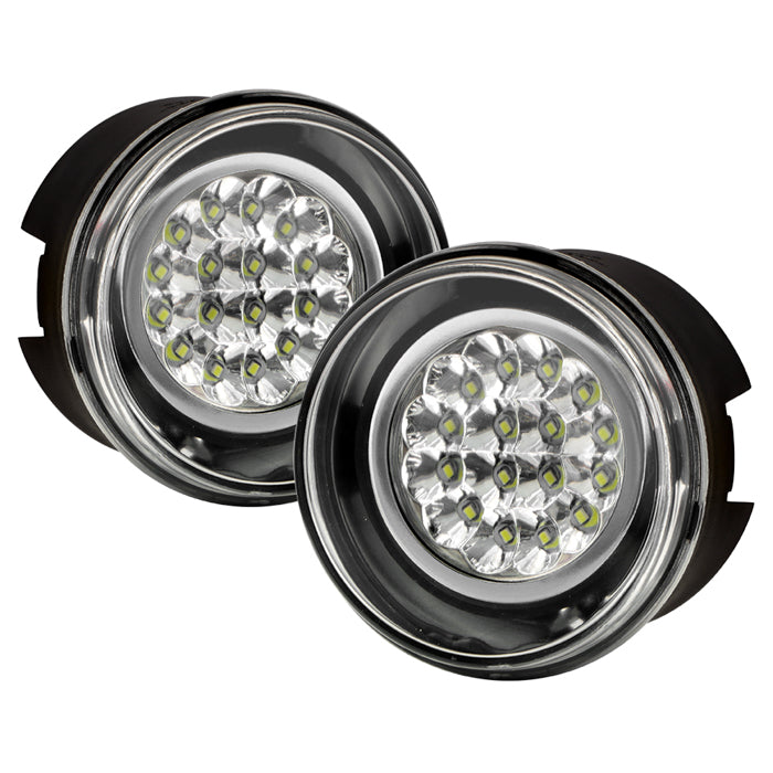 FR SPORT Spyder Jeep Grand Cherokee 05-09/Commander 06-08 LED Fog Lights w/Switch Clear...