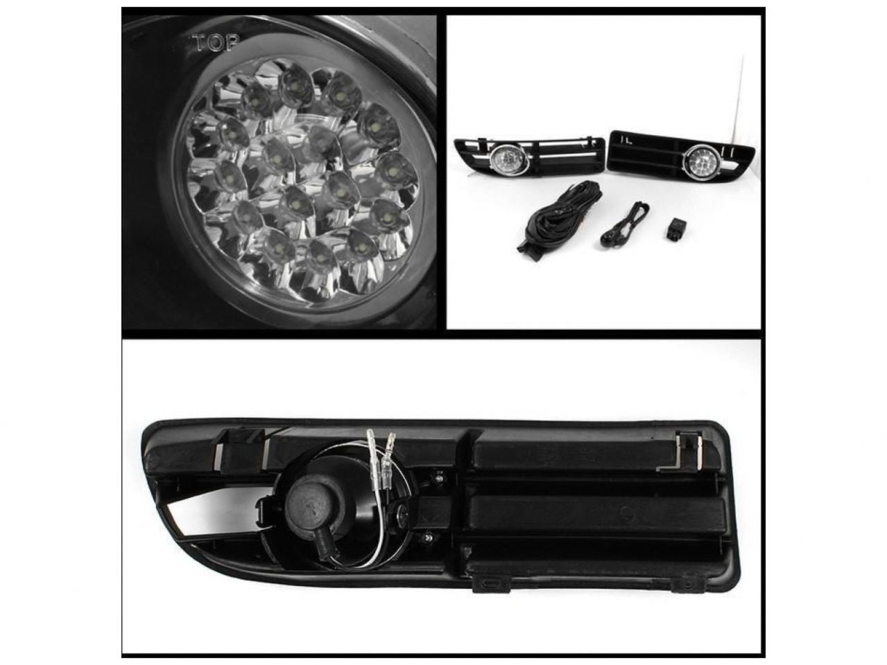 Spyder Volkswagen Jetta 99-05 LED Fog Lights w/Switch - Clear