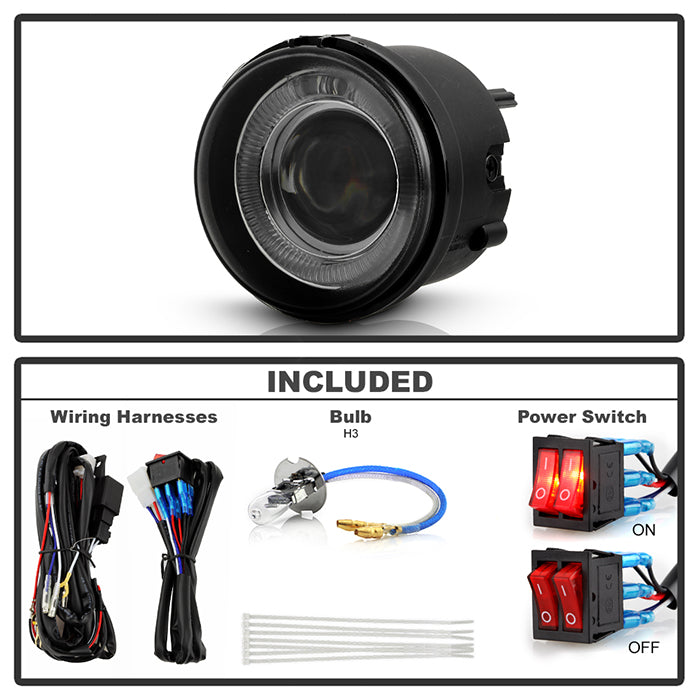 FR SPORT Spyder Dodge Charger 06-10/Caravan 05-07 Halo Projector Fog Lights w/swch Smke...