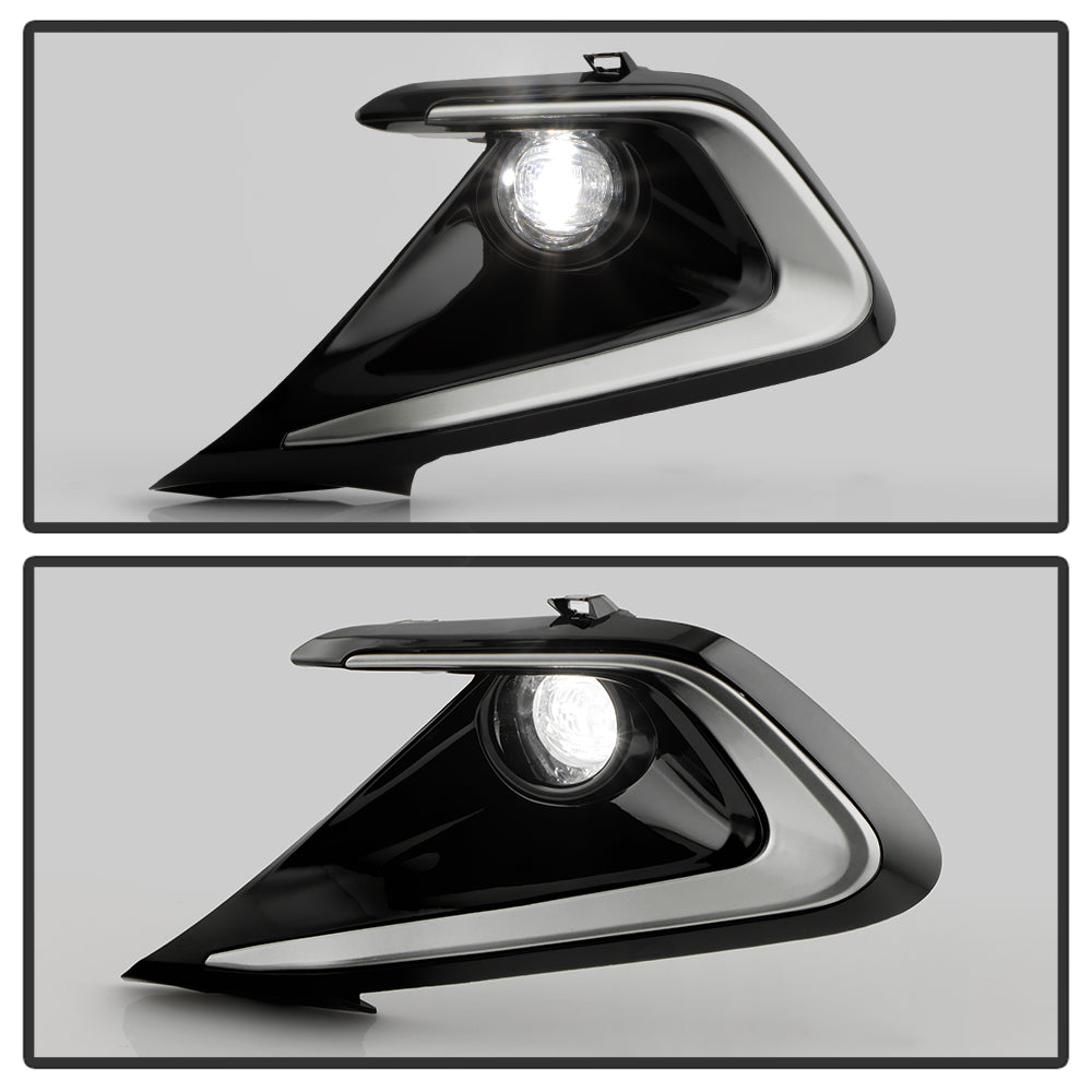 SPYDER 23-24 Toyota Corolla Hatchback OEM Full Fog Lights w/Switch - Clear (FL-TCOC2023-HB-LED-C) 9054280