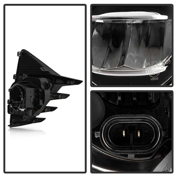 FR SPORT Spyder Toyota Prius C 2019 OEM Style LED Fog Lights w/OEM Fit Switch - Clear 5086365 -...