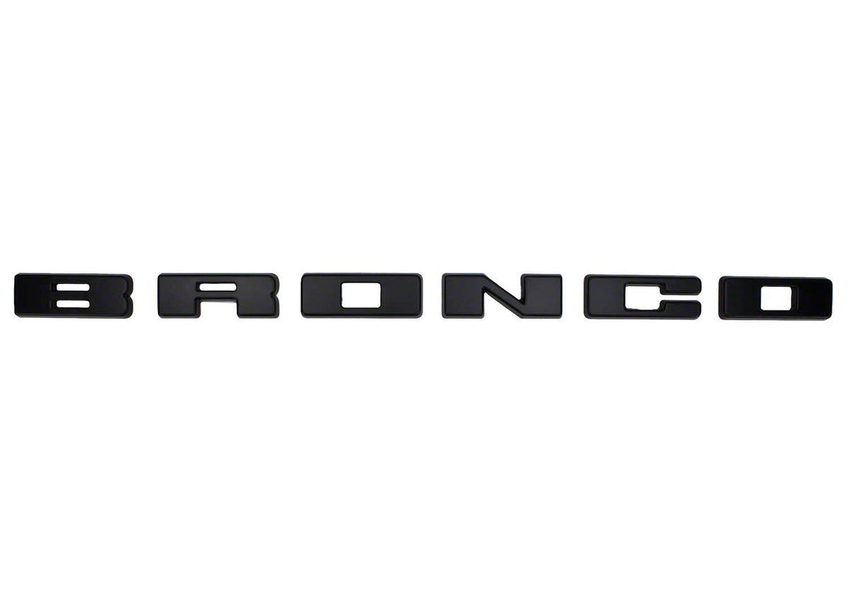 Bronco Grille Lettering Black - M1447BLMB