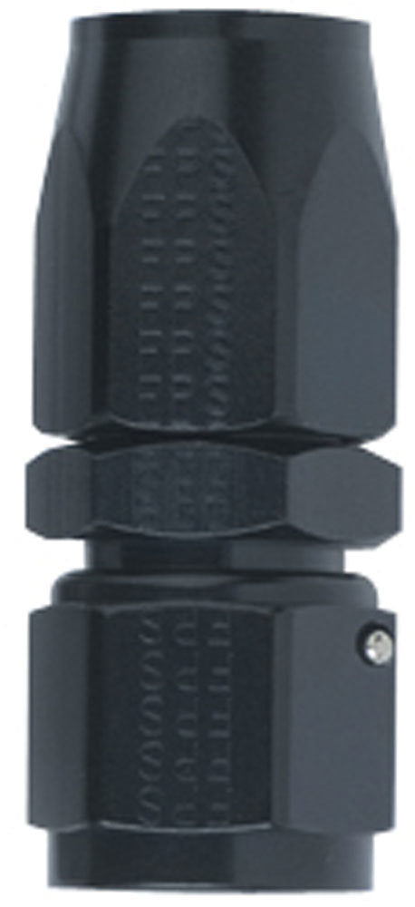 Hose Fitting #8 Straight Black - 100108BL