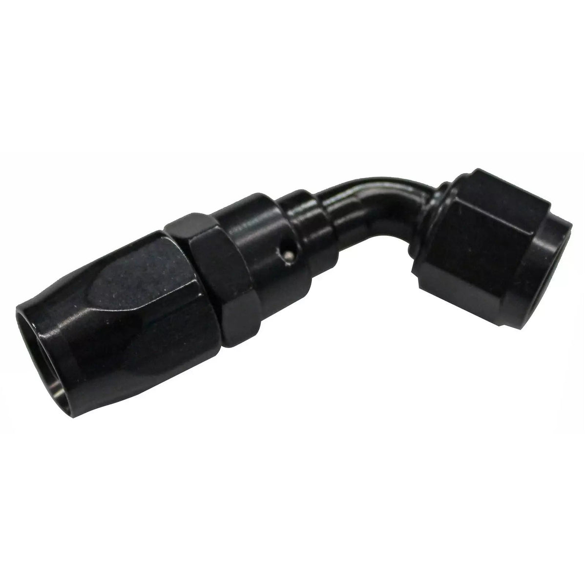 6an 60-Degree Hose End Black - 106006BL