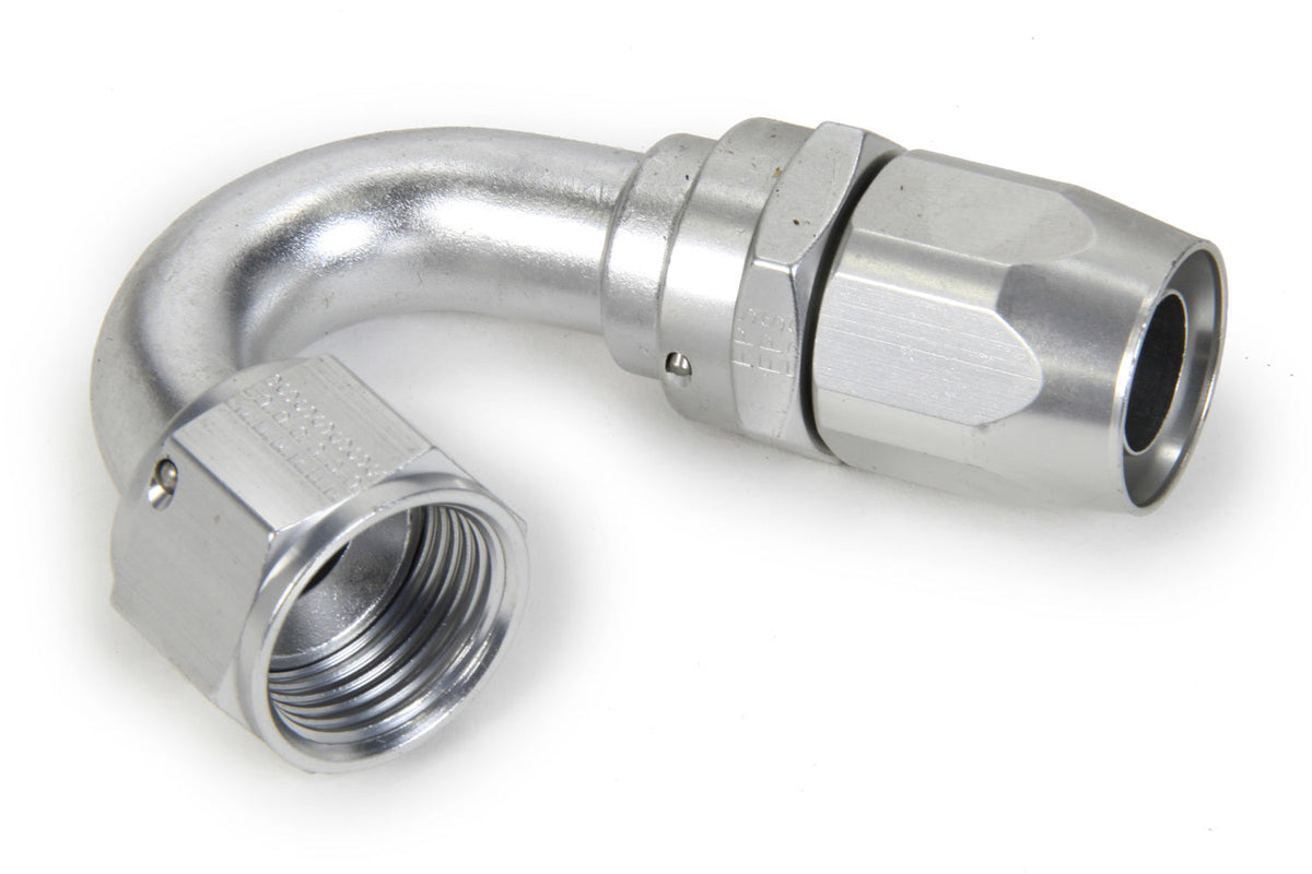 #12 150-Degr Power Flow Hose End - Clear - 115012CL