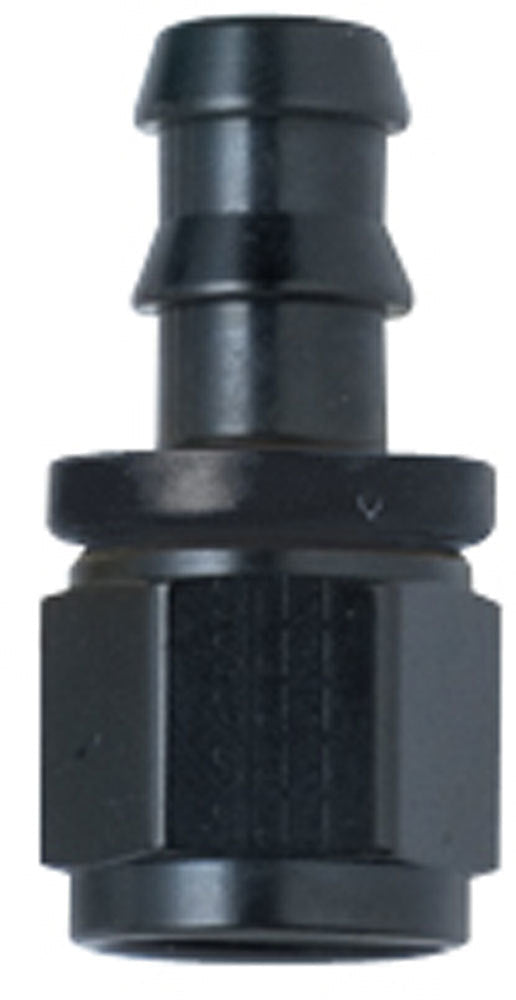 Hose Fitting #8 Straight Push Lock Black - 200108BL