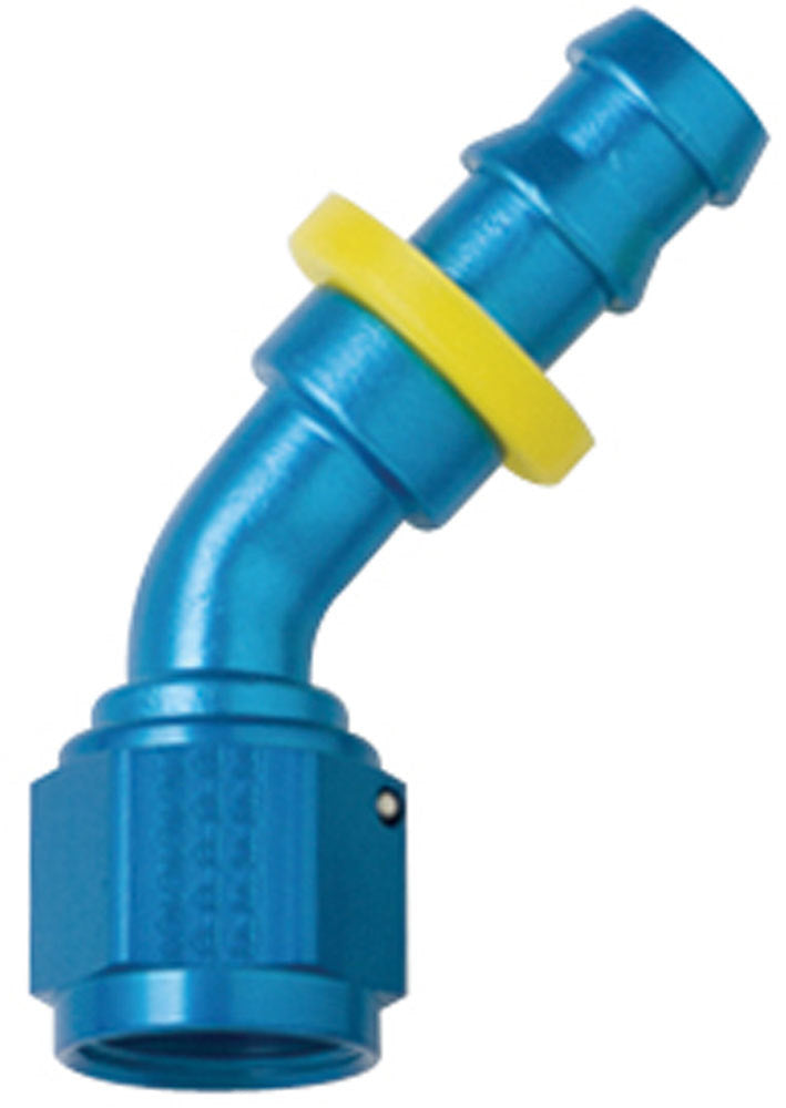 Hose Fitting #8 45 Deg Push Lock - 204508