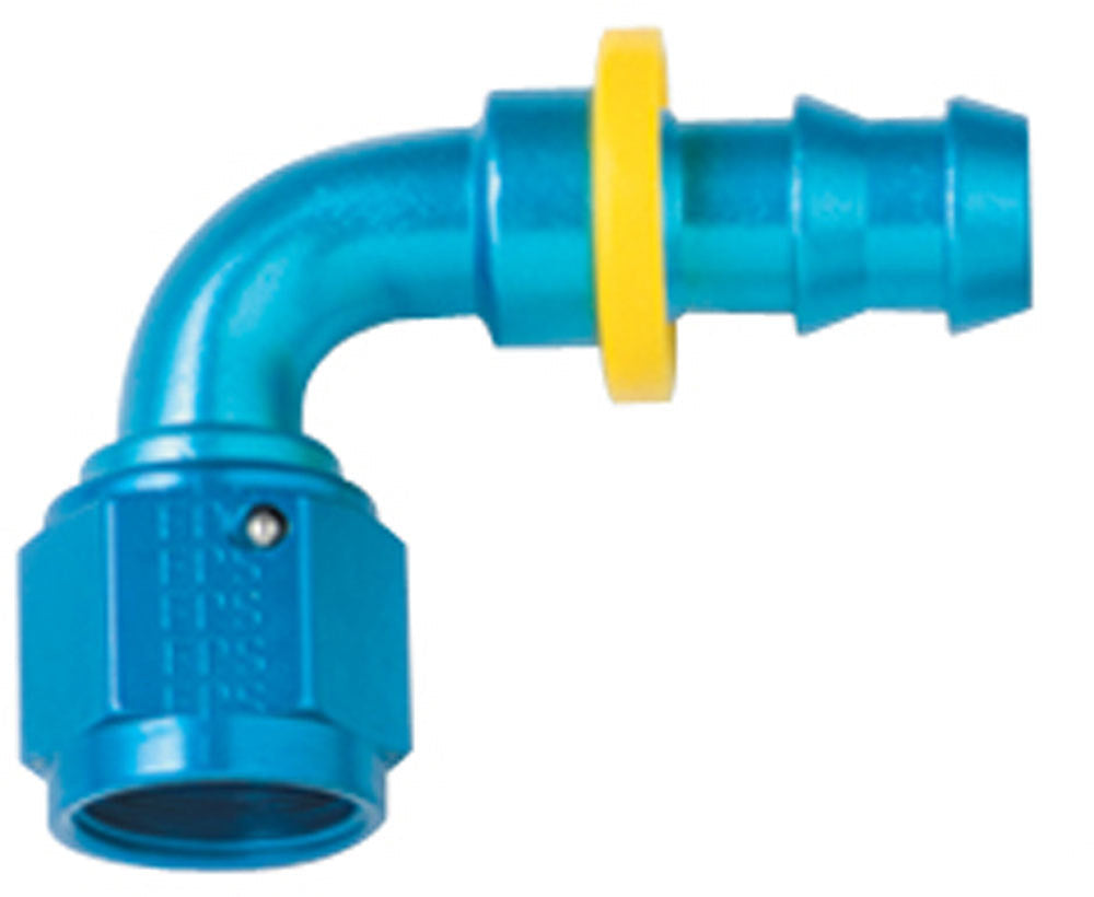 Hose Fitting #4 90 Deg Push Lock - 209004