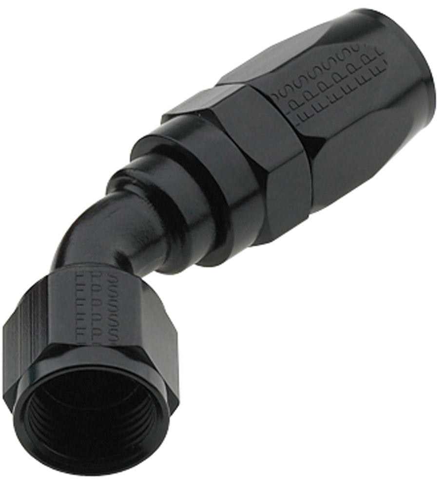Hose Fitting #16 45 Deg Pro-Flow Black - 224516BL