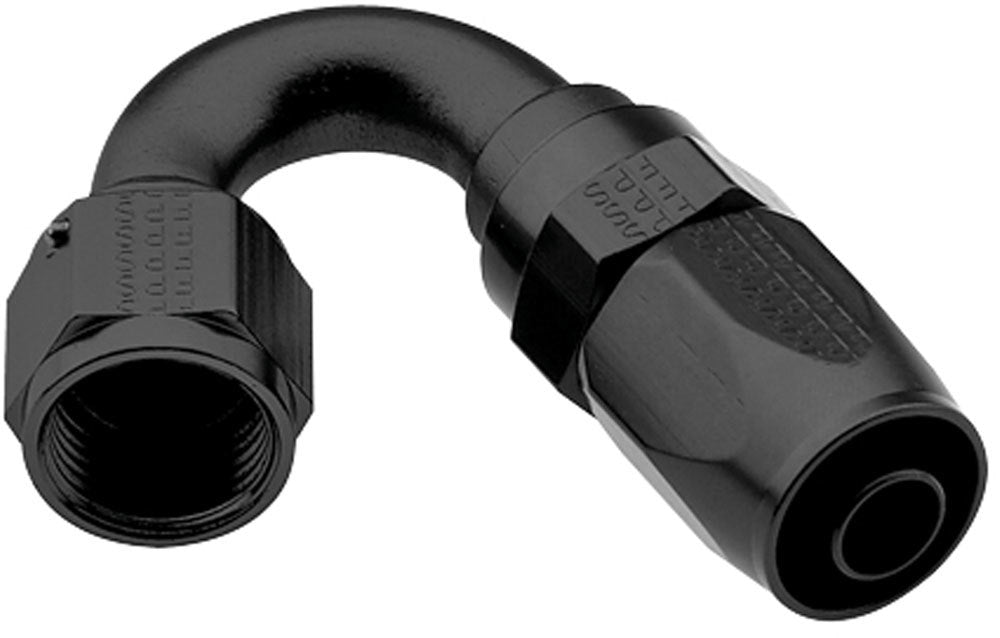 Hose Fitting #4 150 Deg Pro-Flow Black - 231504BL