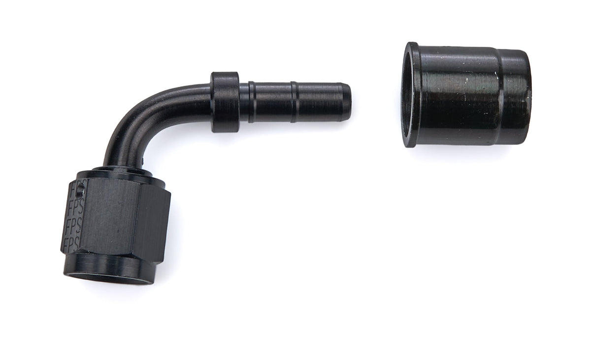 #4 90-Deg Crimp Hose Fitting - 3109004