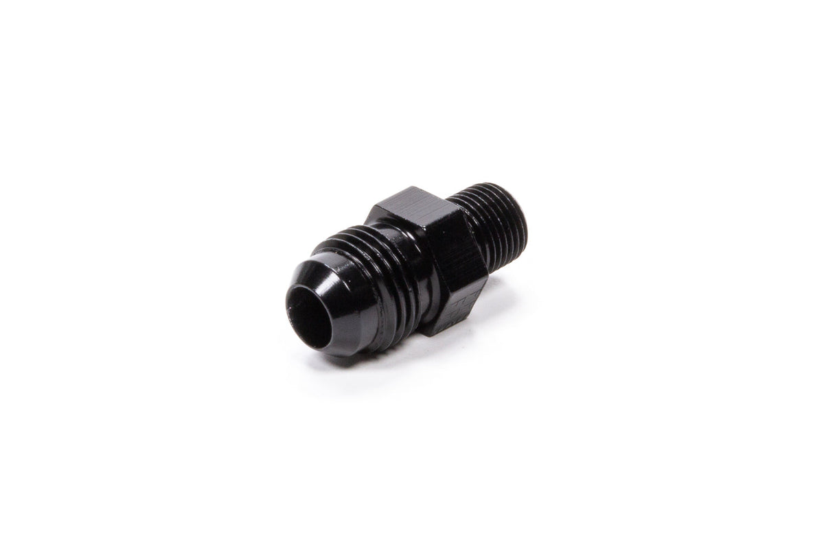 Straight Adapter Fitting #6 x 1/8 MPT Black - 481662BL