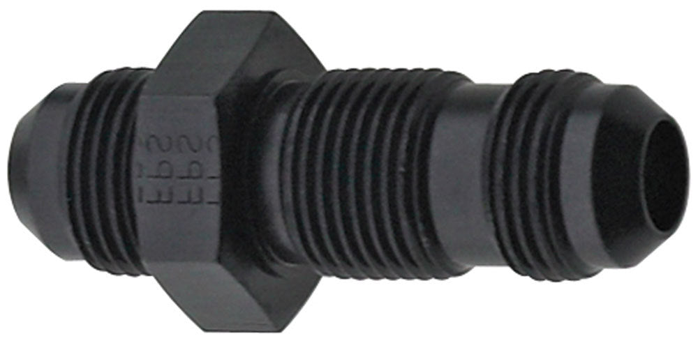 Str Bulkhead Fitting #6 Black - 483206BL