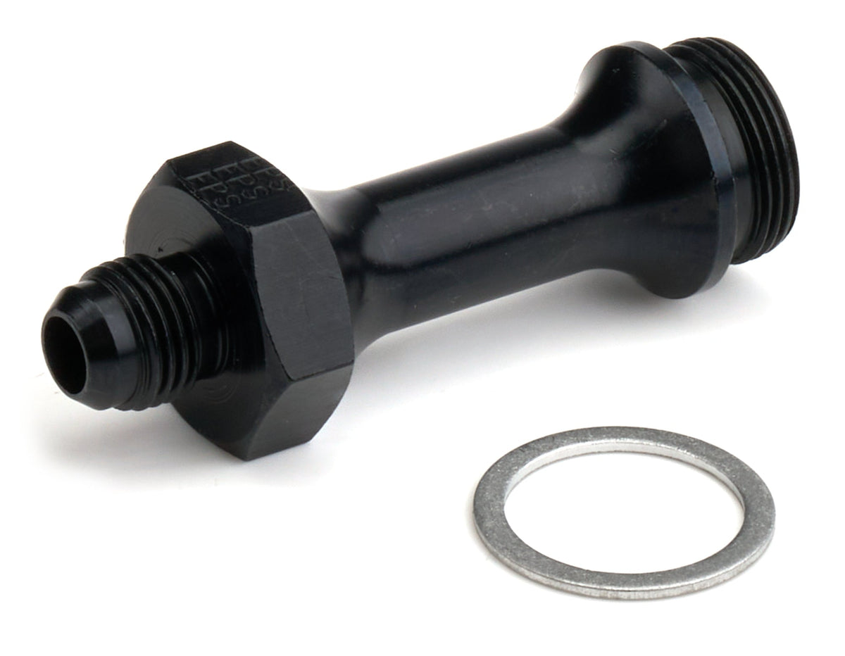 Carb Adapter Fitting #6 x 7/8-20 3in Long Blk - 491975BL