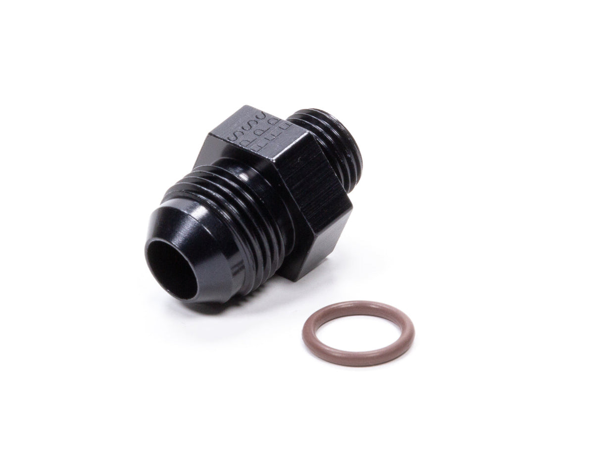 #8 x 9/16-18 (#6) Radius O-Ring Fitting Black - 495102BL