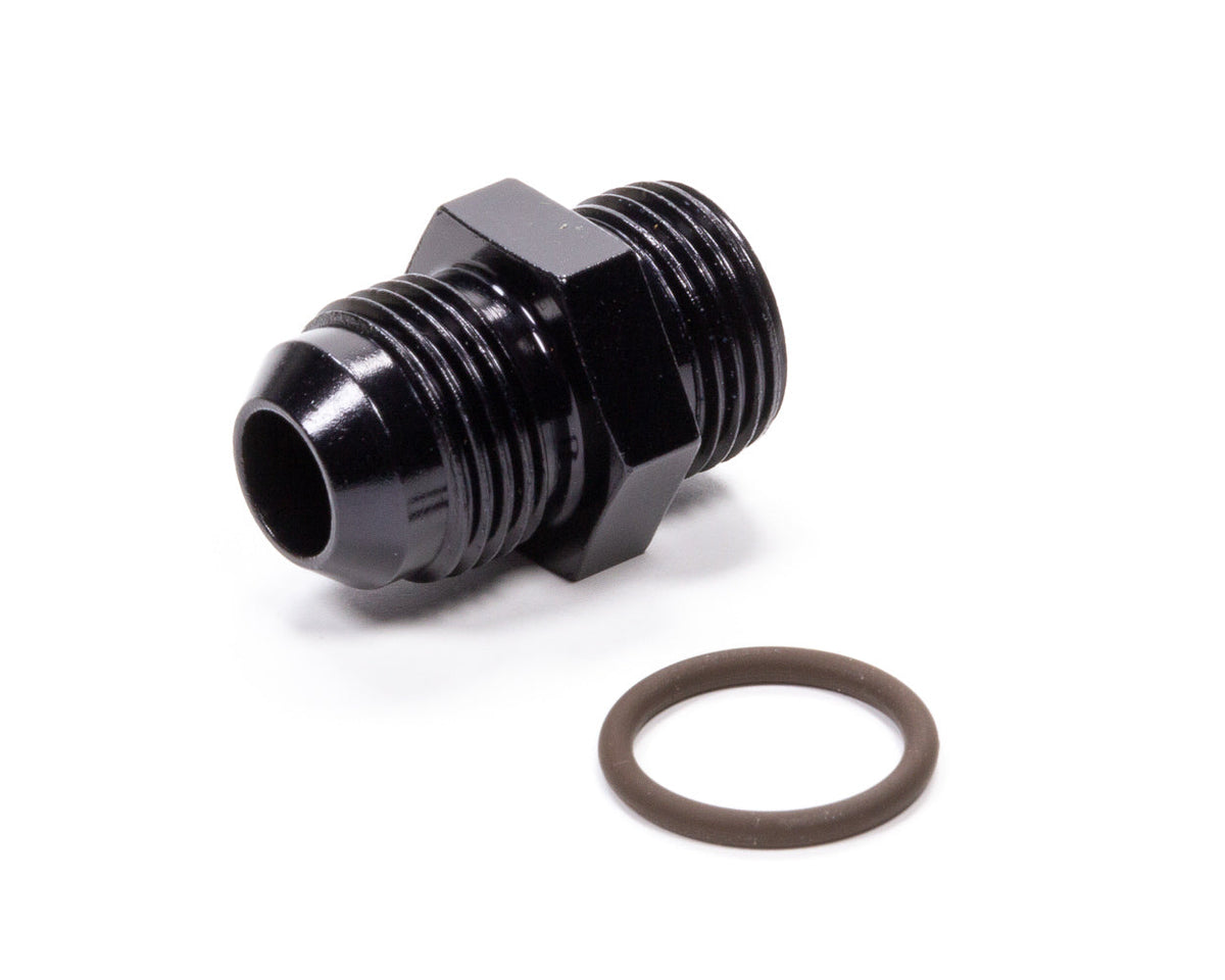 #8 x 3/4-16 (#8) Radius O-Ring Fitting Black - 495103BL