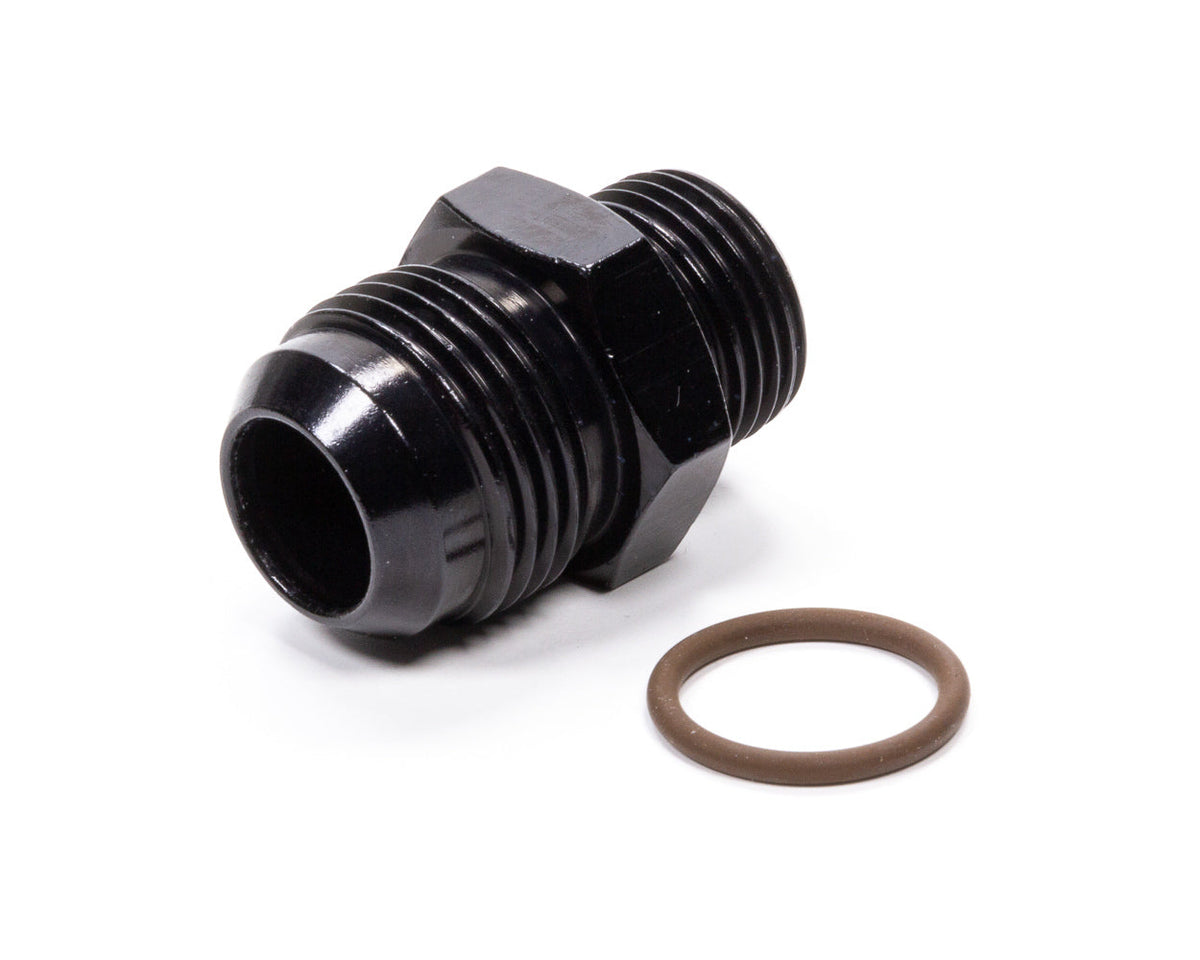 #12 x 7/8-14 (#10)Radius O-Ring Fitting Black - 495108BL