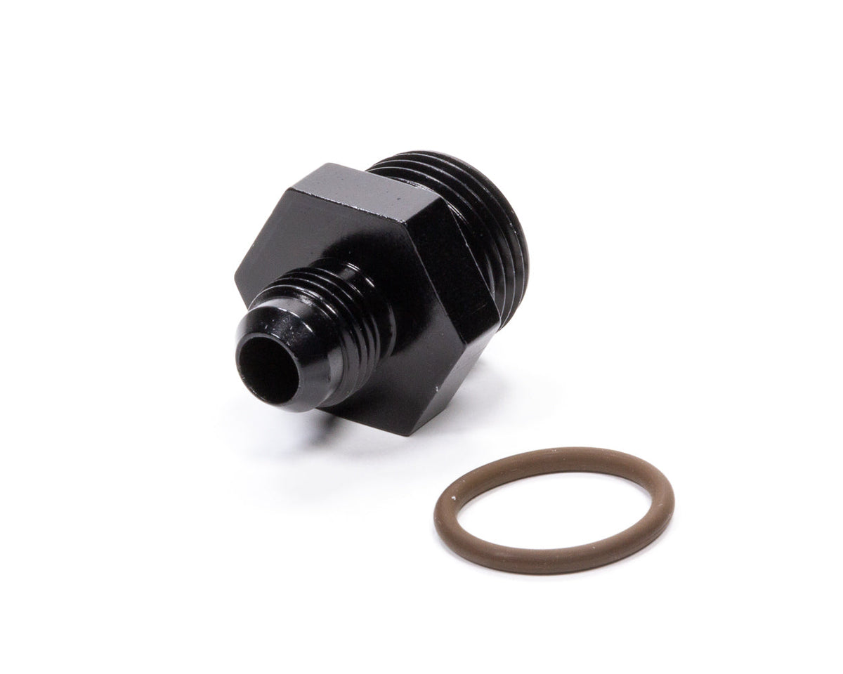 #6 x 7/8-14 (#10) Radius O-Ring Fitting Black - 495113BL