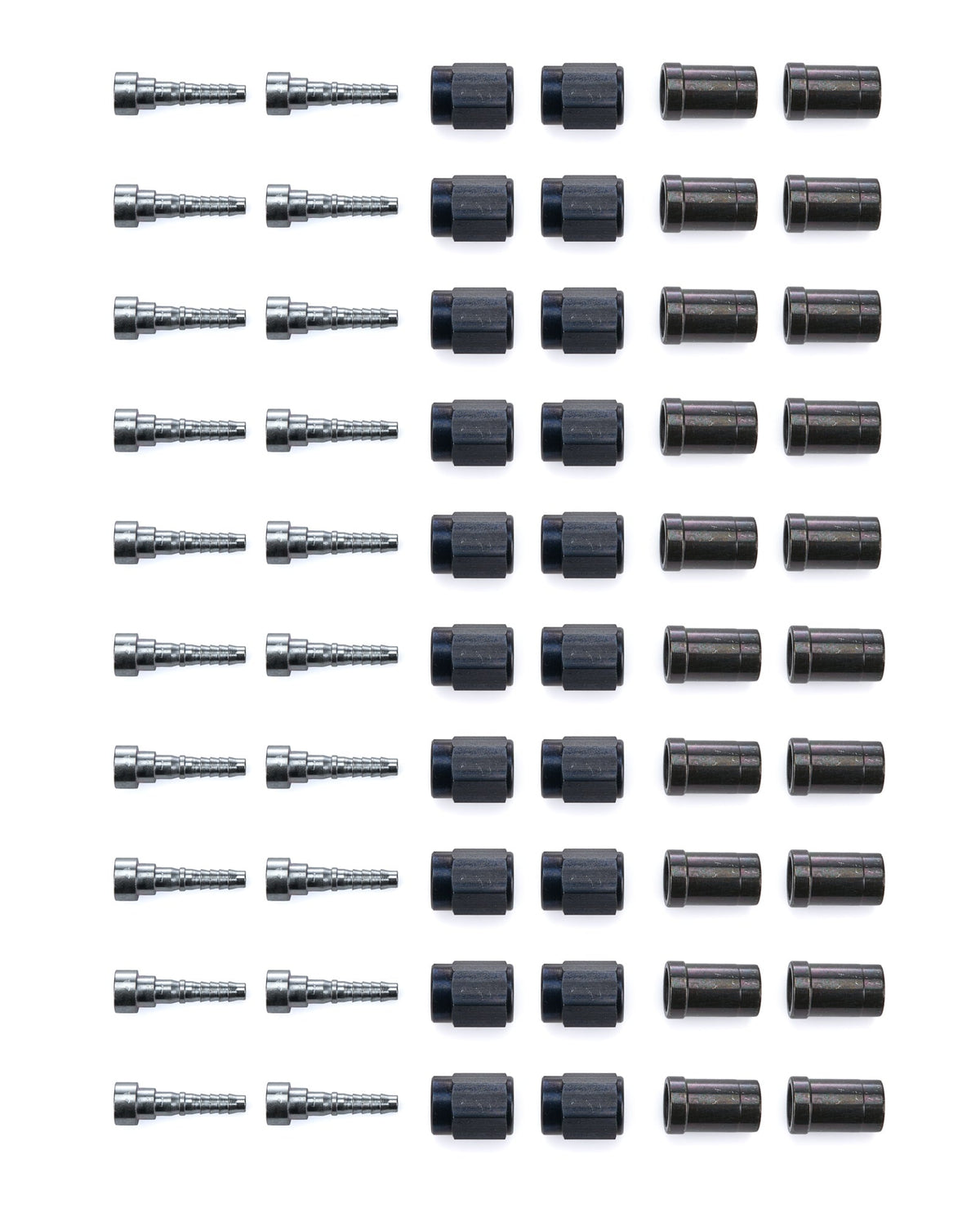 #3 Str Crimp Fitting w/Collar (20pk) - 6001023BL
