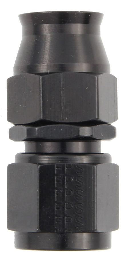 Hose Fitting #6 Straight PTFE Black - 680106BL