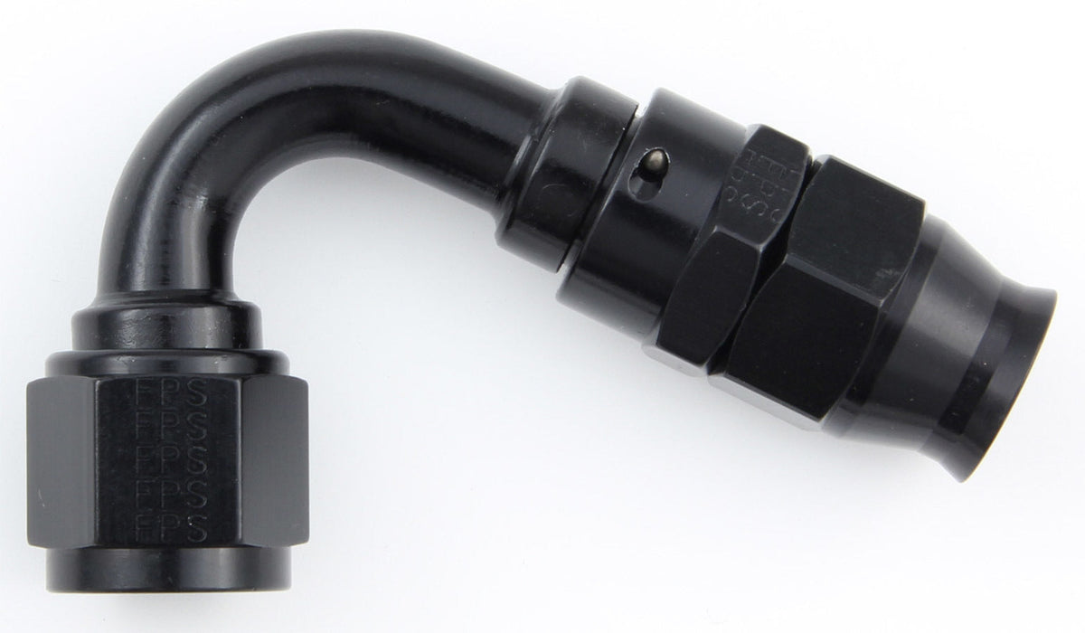 Hose Fitting #10 120 Deg PTFE Black - 681210BL