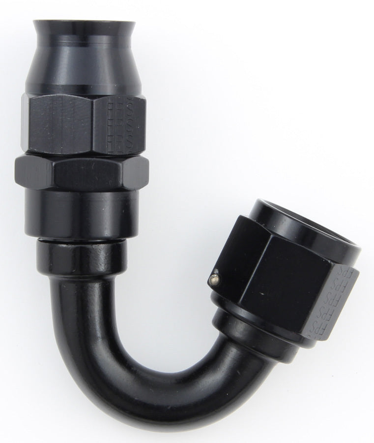 Hose Fitting #6 150 Deg PTFE Black - 681506BL