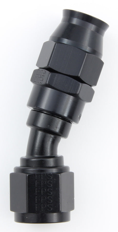 Hose Fitting #8 30 Deg PTFE Black - 683008BL