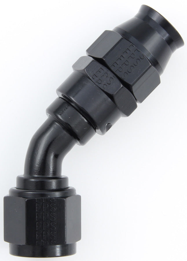 Hose Fitting #10 45 Deg PTFE Black - 684510BL