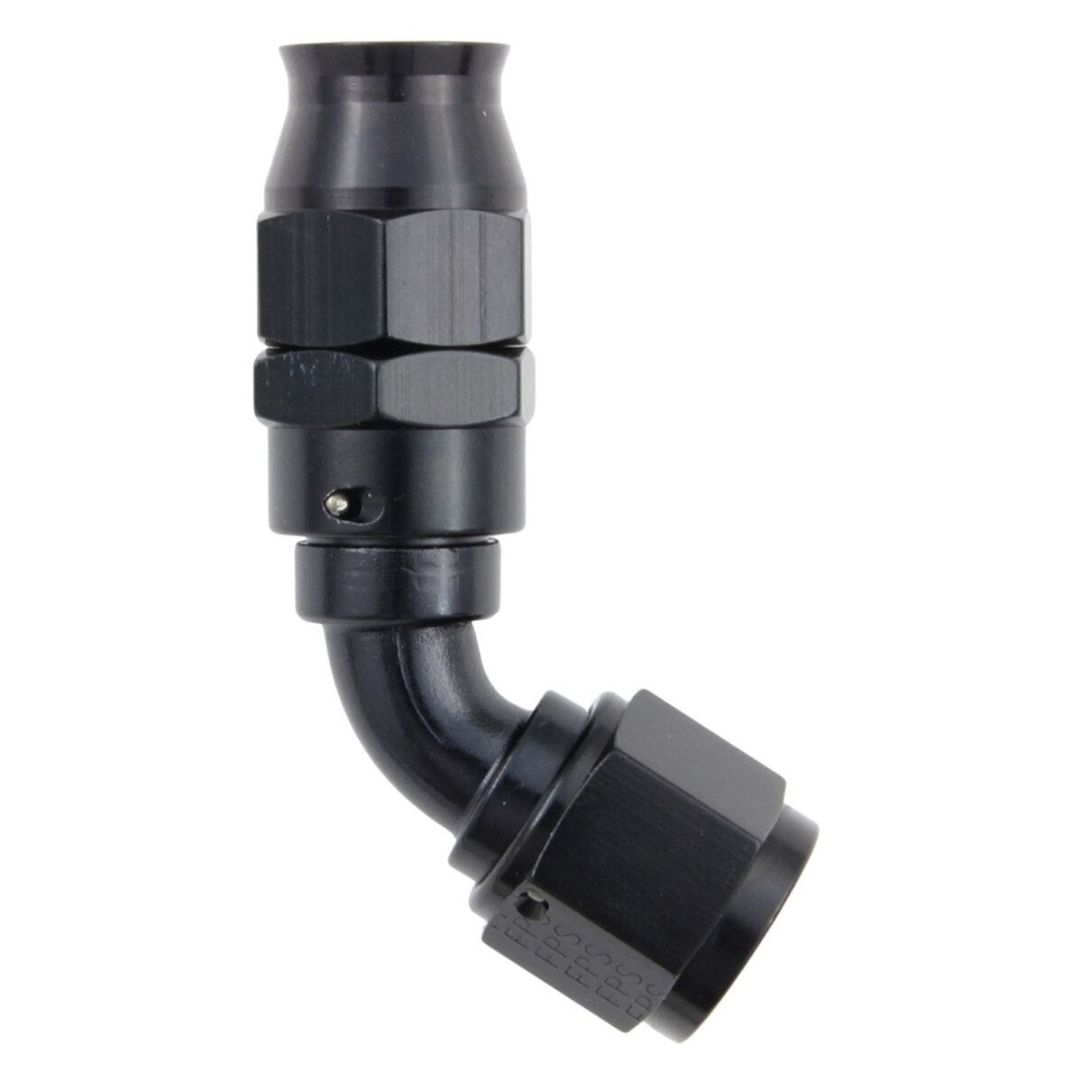 Hose Fitting #12 60 Deg PTFE Black - 686012BL