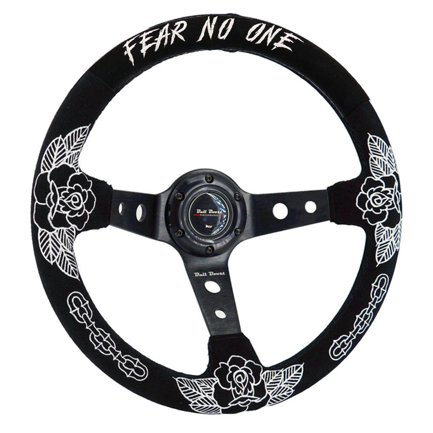 BW Rose 350mm Racing Steering Wheel + Hub Adapter Boss Kit for Civic, Del Sol, Integra
