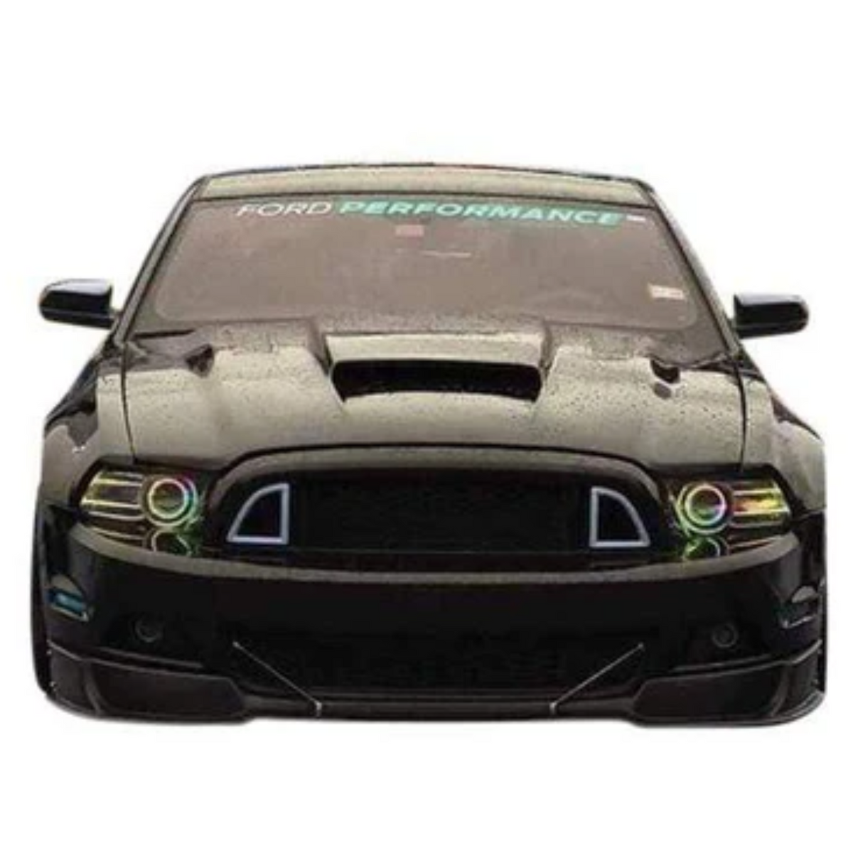 RGB Halo Kits Ford Mustang Multicolor Flow Series DRL Boards (2013-2014) - View 3