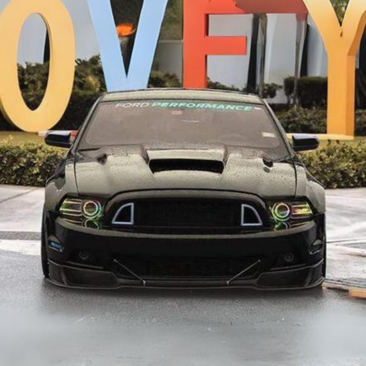 RGB Halo Kits Ford Mustang Multicolor Flow Series DRL Boards (2013-2014) - View 4