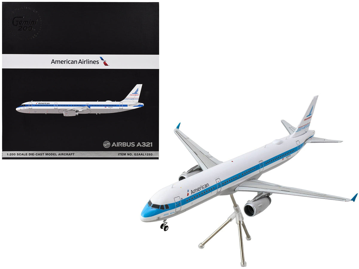 Rapid Vehicles Airbus A321 Commercial Aircraft "American Airlines - Piedmont" (N581UW) White with...