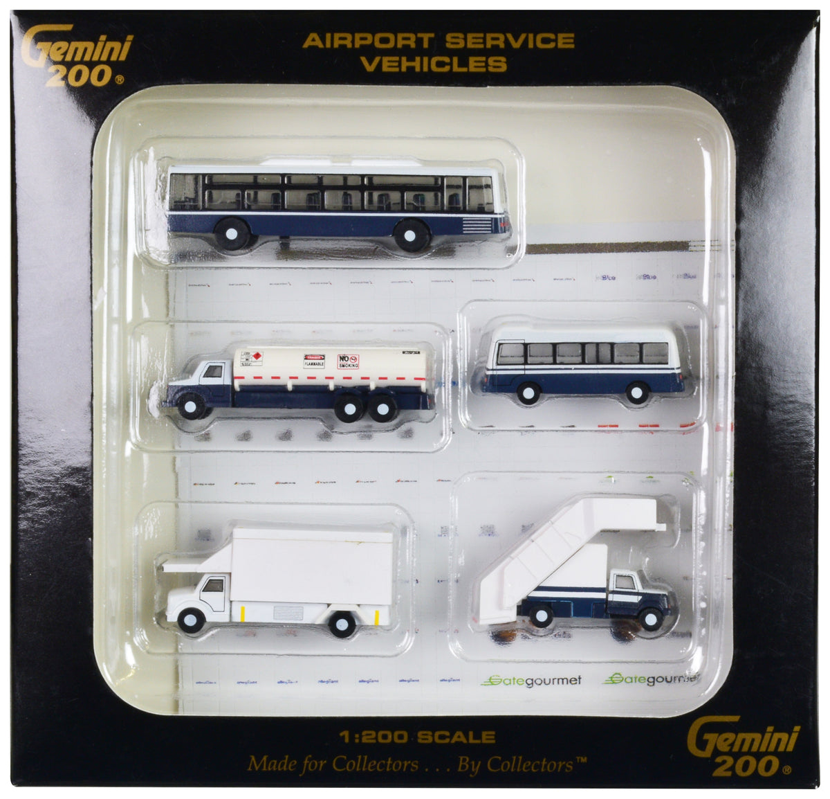 Rapid Vehicles Airport Service Vehicles Set of 5 pieces "Gemini 200" Series Diecast Models by...