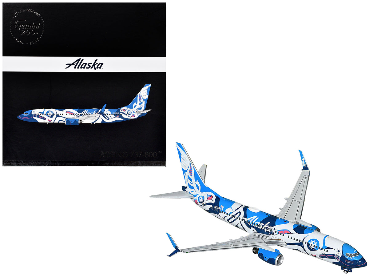 Rapid Vehicles Boeing 737-800 Commercial Aircraft "Alaska Airlines" (N559AS) Salmon People Livery...