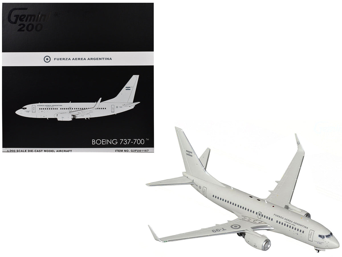 Rapid Vehicles Boeing 737-700 Transport Aircraft "Fuerza Aerea Argentina (Air Force)" (T-99) Gray...