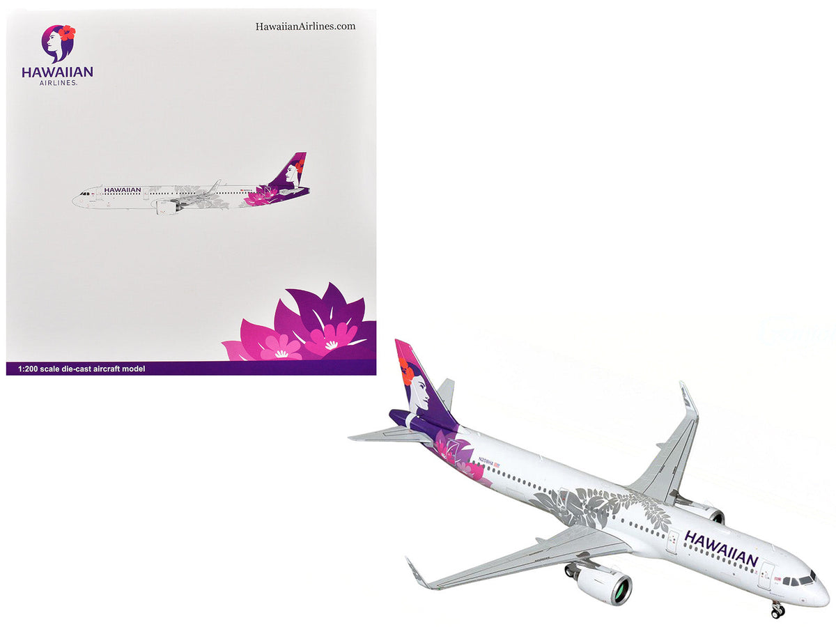 Rapid Vehicles Airbus A321neo Commercial Aircraft "Hawaiian Airlines" (N208HA) White with Tail...