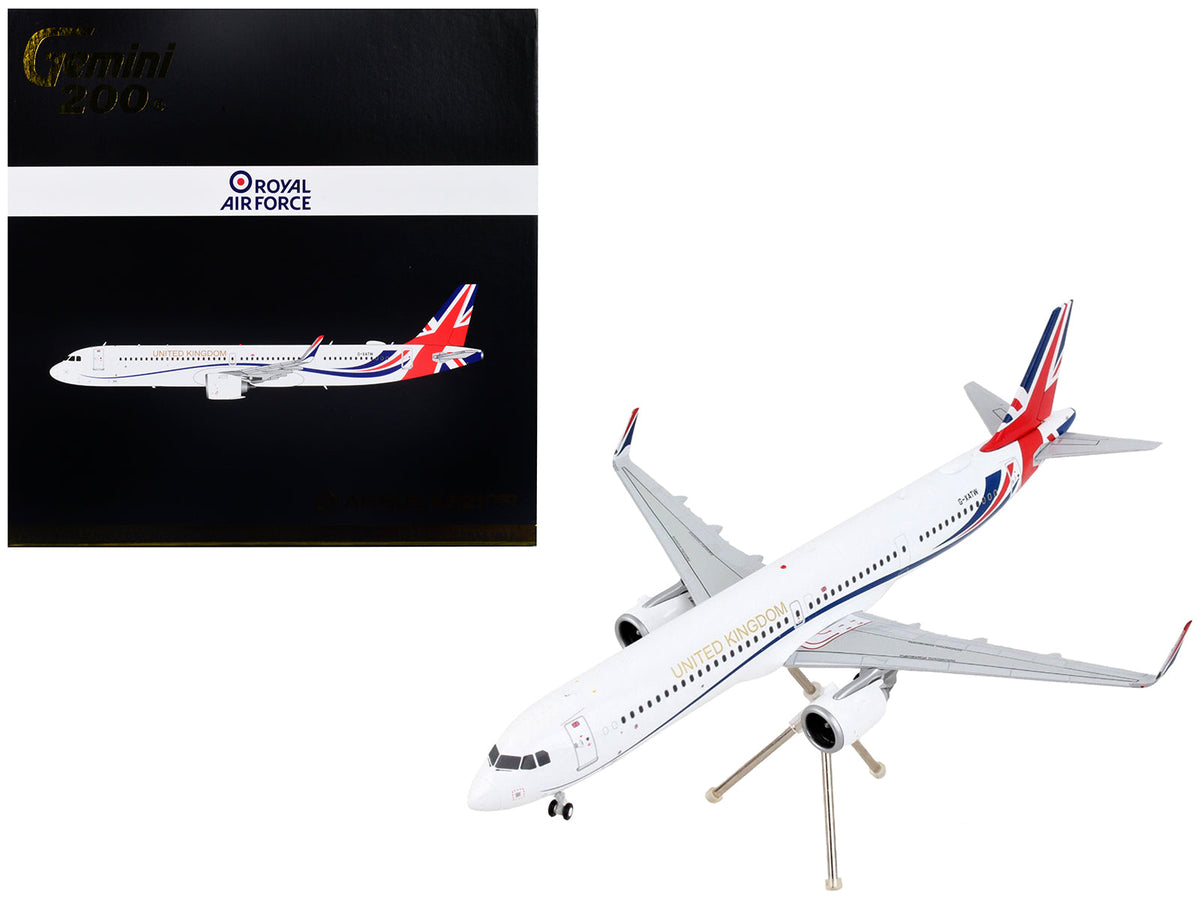 Rapid Vehicles Airbus A321neo Commercial Aircraft "British Royal Air Force" White with United...