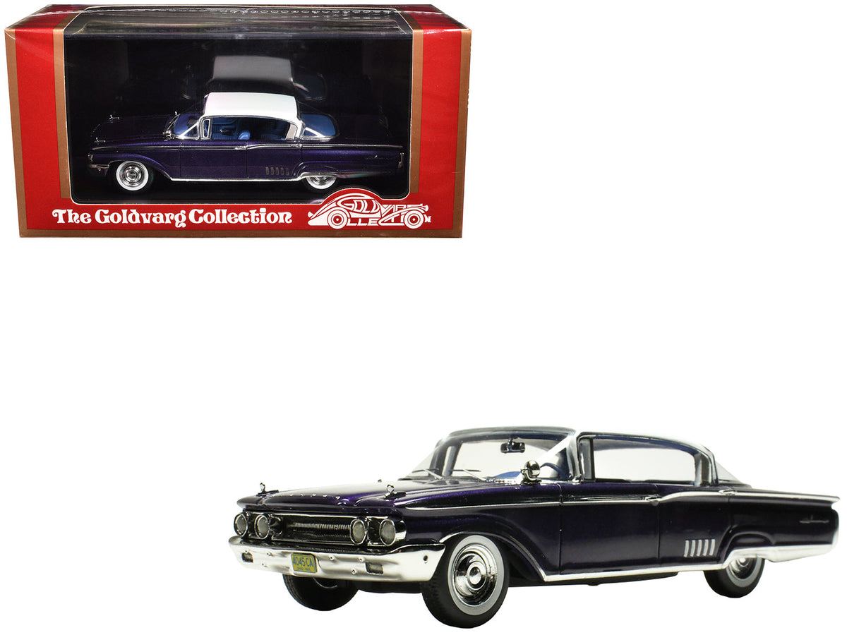 Rapid Vehicles 1960 Mercury Park Lane 4 Door Sedan Marine Blue Metallic with White Top and Blue...