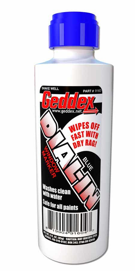 Dial-In Window Marker Blue 3oz Bottle - 916D