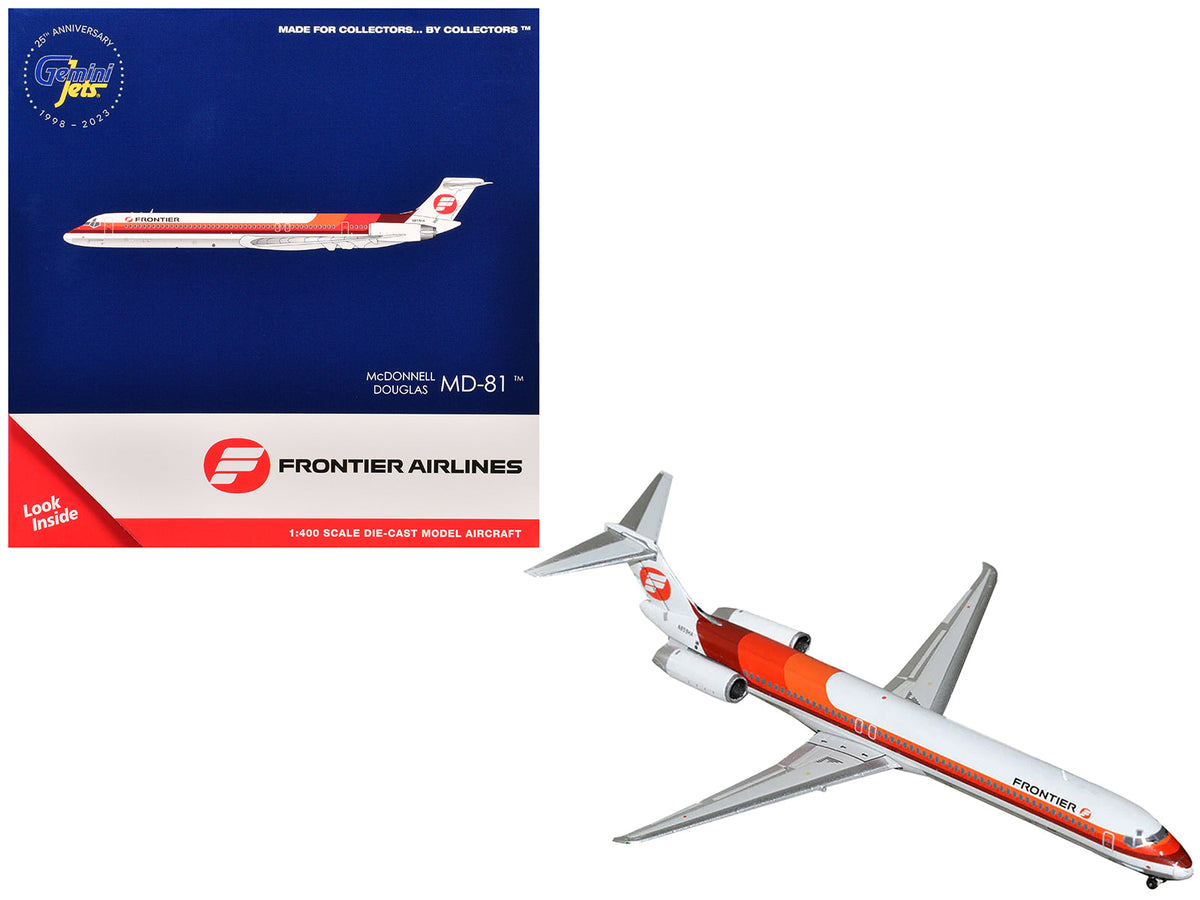 Rapid Vehicles McDonnell Douglas MD-81 Commercial Aircraft "Frontier Airlines" (N859HA) White...