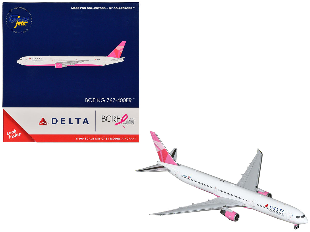 Rapid Vehicles Boeing 767-400ER Commercial Aircraft "Delta Air Lines - Breast Cancer Research...