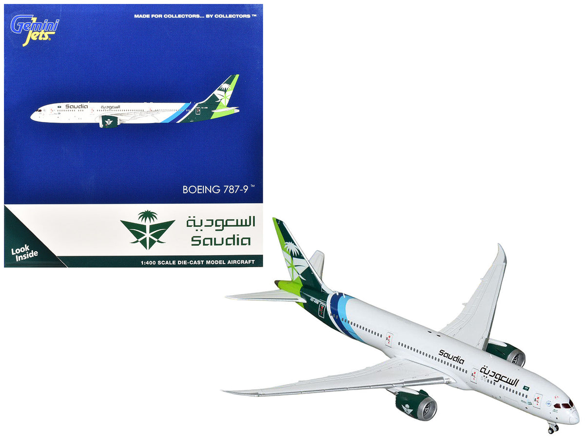 Rapid Vehicles Boeing 787-9 Commercial Aircraft "Saudia Airline" (HZ-ARB) White with Tail...
